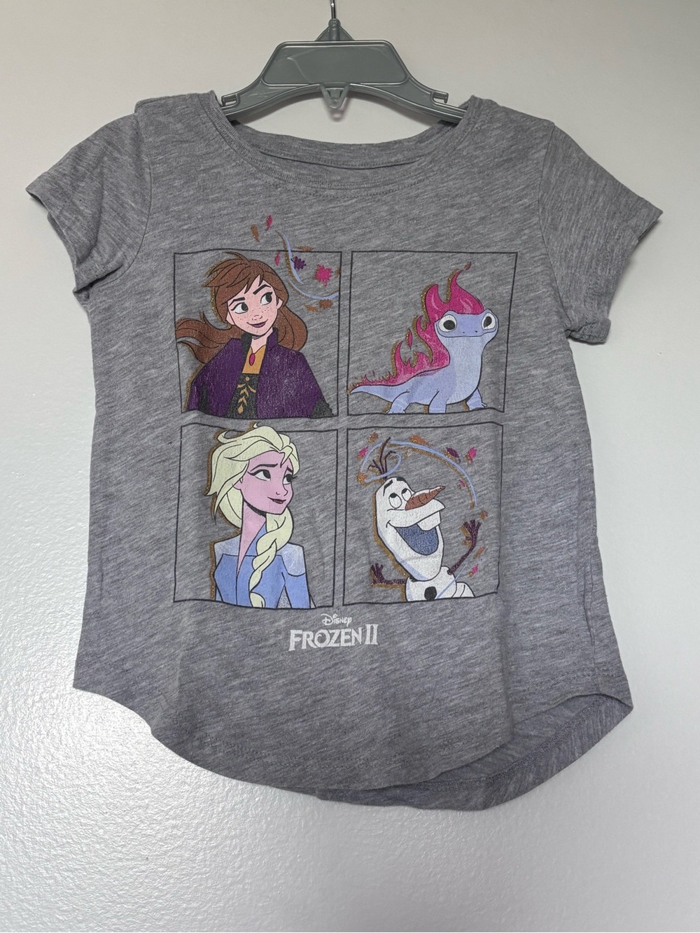 Disney Gray Frozen II Character Panel Tee